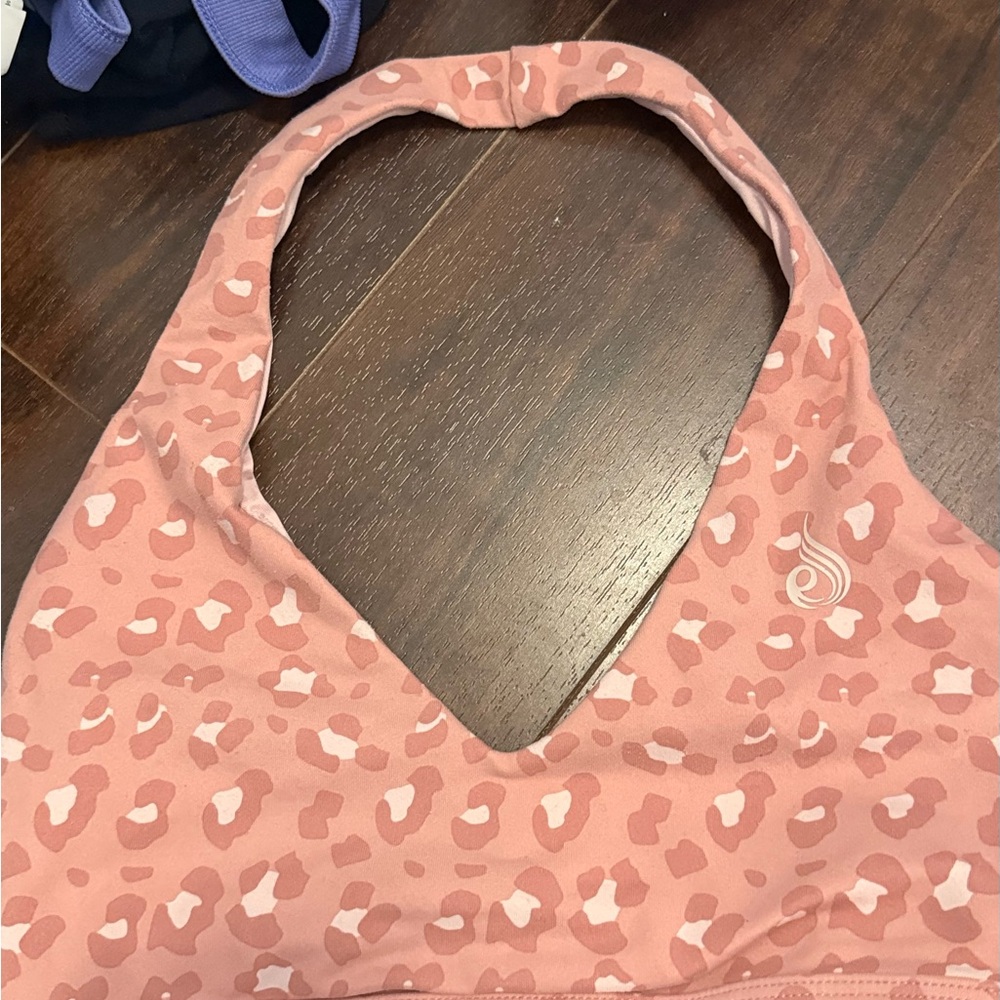 Ryderwear Pink Leopard Print Sports Bra